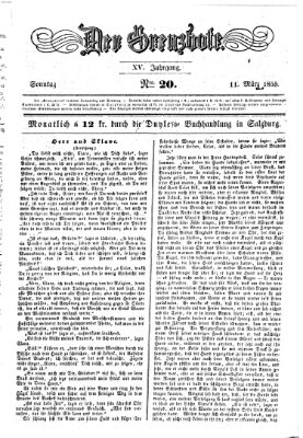 Der Grenzbote Sonntag 11. März 1855