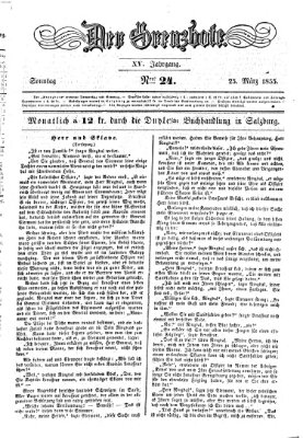 Der Grenzbote Sonntag 25. März 1855