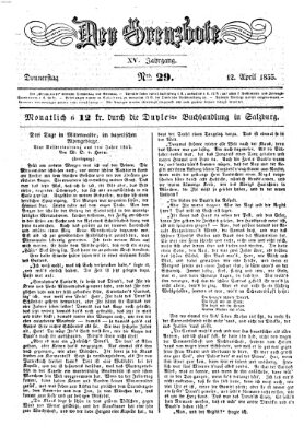 Der Grenzbote Donnerstag 12. April 1855