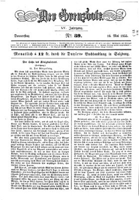 Der Grenzbote Mittwoch 16. Mai 1855