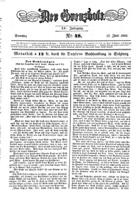 Der Grenzbote Sonntag 17. Juni 1855