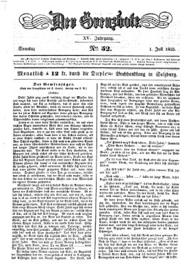 Der Grenzbote Sonntag 1. Juli 1855