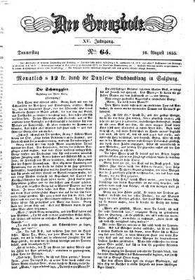 Der Grenzbote Donnerstag 16. August 1855