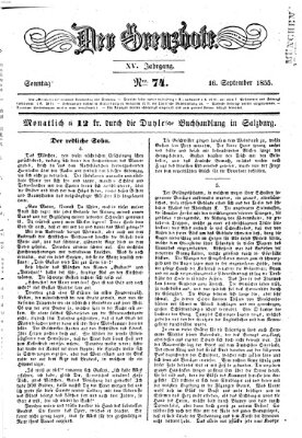 Der Grenzbote Sonntag 16. September 1855