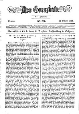 Der Grenzbote Sonntag 14. Oktober 1855