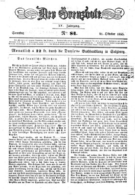 Der Grenzbote Sonntag 21. Oktober 1855