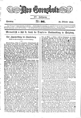 Der Grenzbote Sonntag 28. Oktober 1855