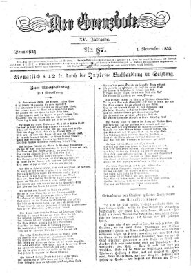 Der Grenzbote Donnerstag 1. November 1855