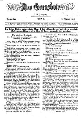 Der Grenzbote Donnerstag 17. Januar 1856