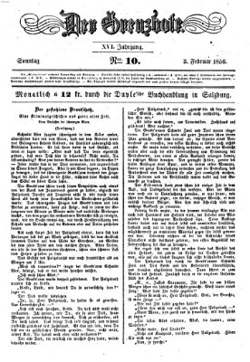 Der Grenzbote Sonntag 3. Februar 1856