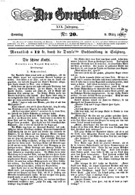 Der Grenzbote Sonntag 9. März 1856