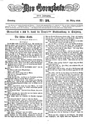 Der Grenzbote Sonntag 23. März 1856