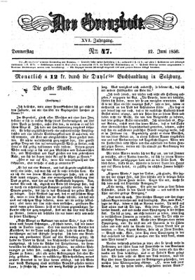 Der Grenzbote Donnerstag 12. Juni 1856