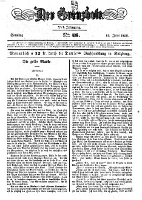 Der Grenzbote Sonntag 15. Juni 1856