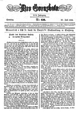 Der Grenzbote Sonntag 27. Juli 1856