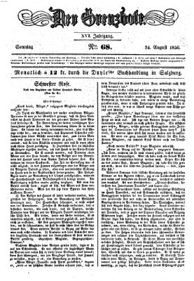 Der Grenzbote Sonntag 24. August 1856