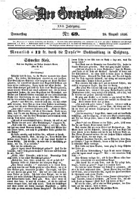 Der Grenzbote Donnerstag 28. August 1856