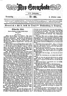 Der Grenzbote Donnerstag 9. Oktober 1856