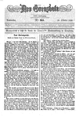 Der Grenzbote Donnerstag 23. Oktober 1856