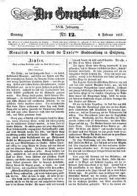 Der Grenzbote Sonntag 8. Februar 1857