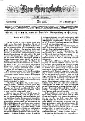 Der Grenzbote Donnerstag 19. Februar 1857