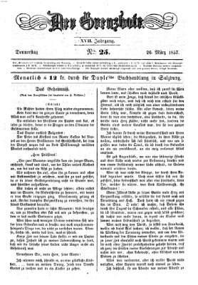 Der Grenzbote Donnerstag 26. März 1857