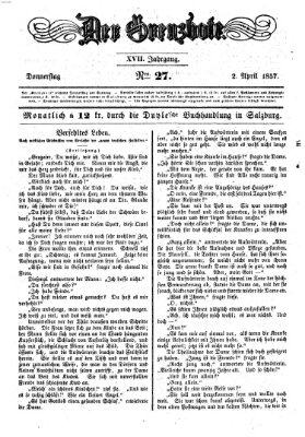 Der Grenzbote Donnerstag 2. April 1857