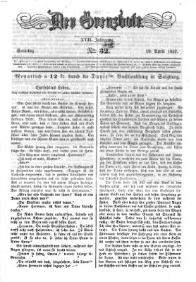 Der Grenzbote Sonntag 19. April 1857