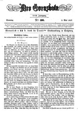 Der Grenzbote Sonntag 3. Mai 1857