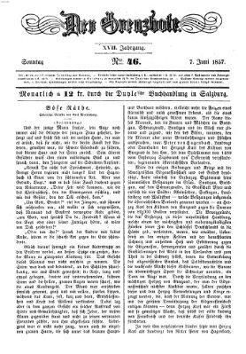 Der Grenzbote Sonntag 7. Juni 1857