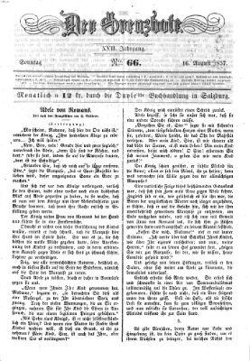 Der Grenzbote Sonntag 16. August 1857