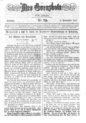 Der Grenzbote Sonntag 6. September 1857