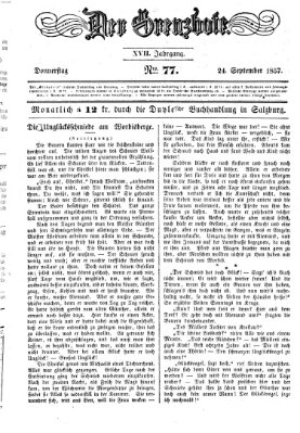 Der Grenzbote Donnerstag 24. September 1857