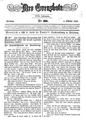 Der Grenzbote Sonntag 4. Oktober 1857