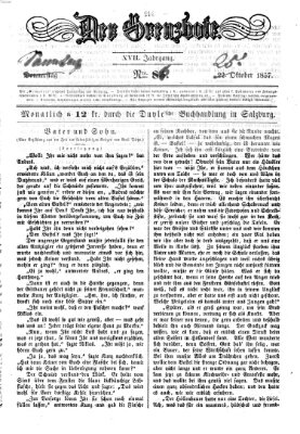 Der Grenzbote Sonntag 25. Oktober 1857