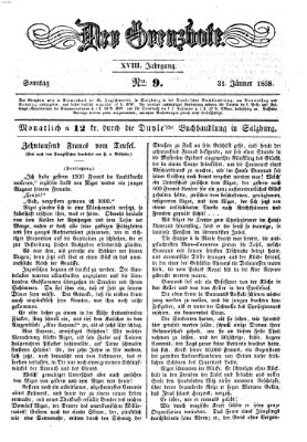 Der Grenzbote Sonntag 31. Januar 1858