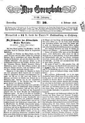 Der Grenzbote Donnerstag 4. Februar 1858