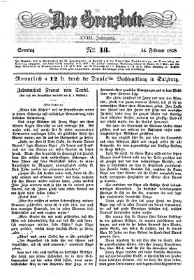 Der Grenzbote Sonntag 14. Februar 1858