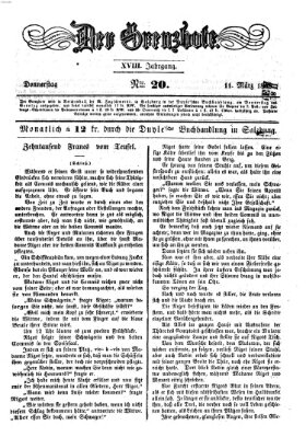 Der Grenzbote Donnerstag 11. März 1858