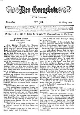 Der Grenzbote Donnerstag 25. März 1858