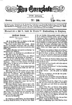 Der Grenzbote Sonntag 28. März 1858