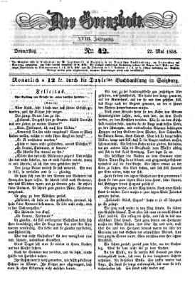 Der Grenzbote Donnerstag 27. Mai 1858