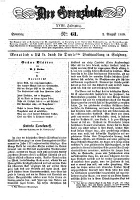 Der Grenzbote Montag 2. August 1858