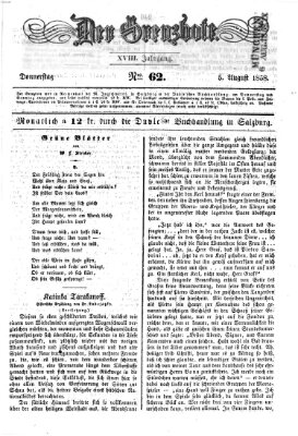 Der Grenzbote Donnerstag 5. August 1858