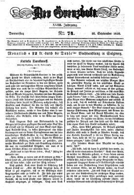 Der Grenzbote Donnerstag 16. September 1858