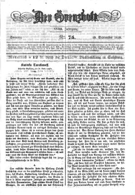 Der Grenzbote Sonntag 19. September 1858