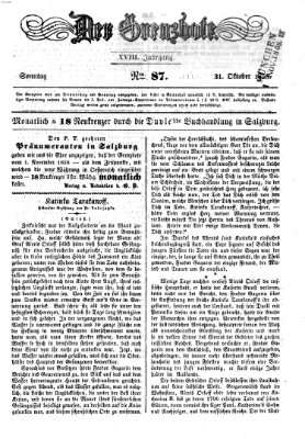 Der Grenzbote Sonntag 31. Oktober 1858