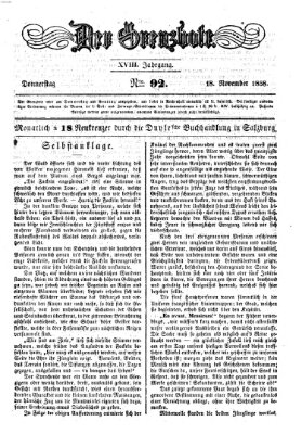 Der Grenzbote Donnerstag 18. November 1858