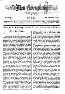 Der Grenzbote Sonntag 19. Dezember 1858