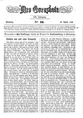 Der Grenzbote Sonntag 17. April 1859